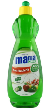 MAMA/OK Lime Liquid Dishwasher Bottle 750ml